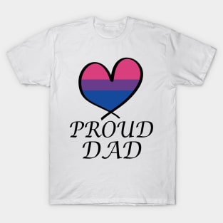 Proud Dad LGBT Gay Pride Month Bisexual Flag T-Shirt